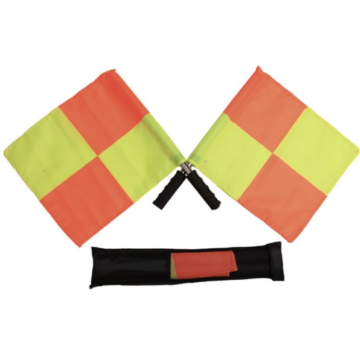 Dommerflagg sett 2x 45x45 cm