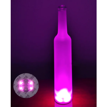 LED flaske lys - Rosa