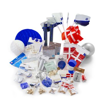 Blå Student Pyntepakke Deluxe