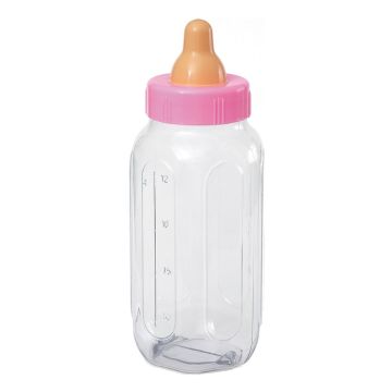 Sutteflaske til babyshower Rosa