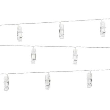 Fotoklemmar med LED lyskjedje 1,4 m