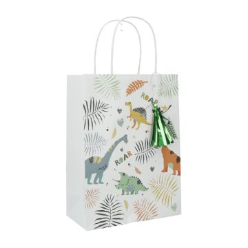 Gaveposer med dinosaurmotiv 6x - 27x20 cm