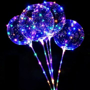 LED-ballong multicolor 50 cm 5 meter