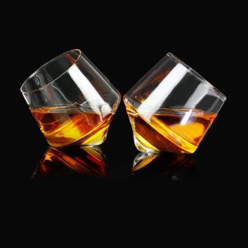 Rullende whiskyglass 2x - 6x9,5x10 cm