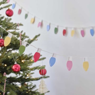 Juleguirlande jule lyskjede i papir 5 m