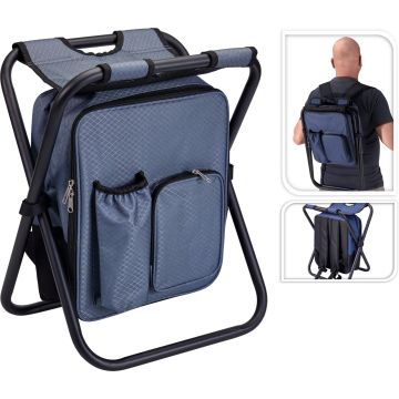 Foldsjesete med kjølebag mørkegrå