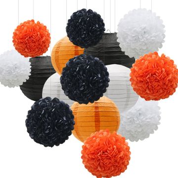 Halloween Papir Dekorasjonar 15X