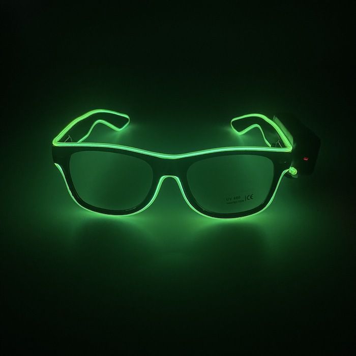 LED-Festbriller - Grønn