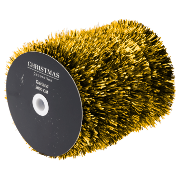 Gull tinsel girlander - 20 meter