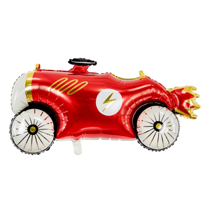 Folieballong raud bil 111x63 cm