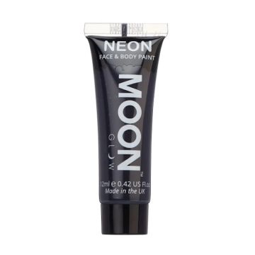 Neon UV Ansikts Og Kroppe Maling Svart 12 ml Moon Creations