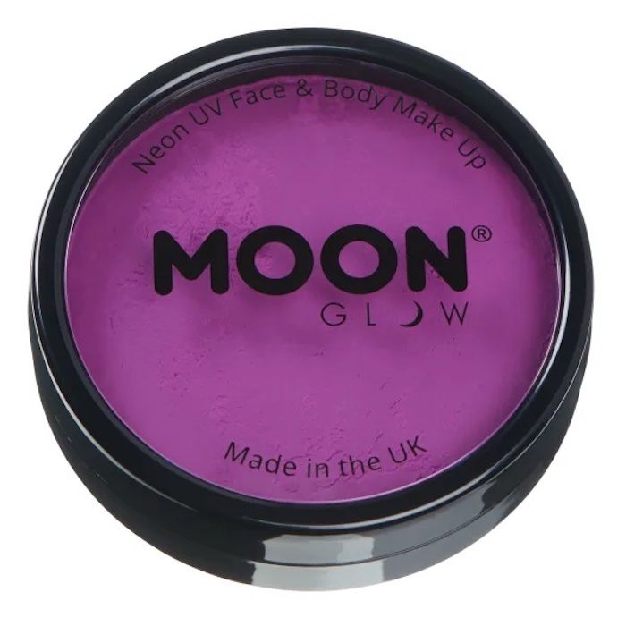 Neon UV Ansikts Og Kropsmaling Intens Lilla 36 g Moon Creations