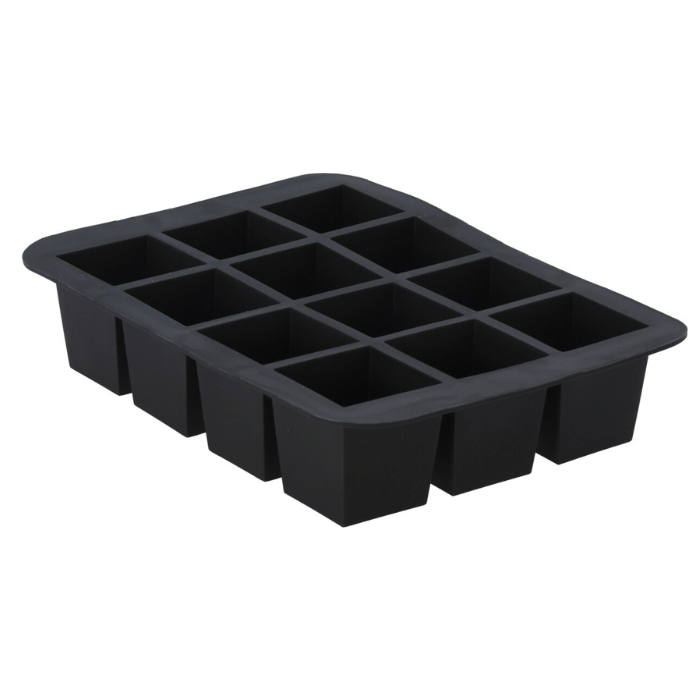 Gummi isterningeform for 12x 4x4x4 cm isterninger