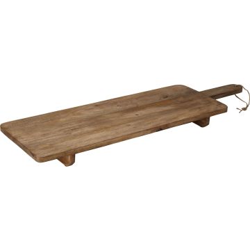 Serveringsbrett i mangotre på 2 ben ca. 100 cm
