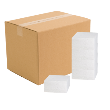 20x20 cm servietter 3000x hvite 2-lags