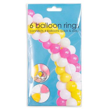 Ballongringar 6x - 3 cm