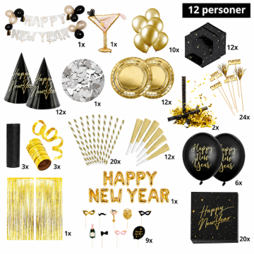 Nyttårspakke deluxe 19 deler