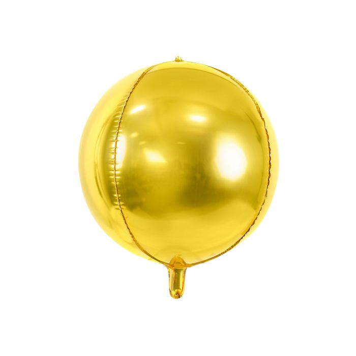 Metallisk gull folieballon - 40 centimeter