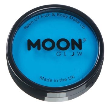 Neon UV Ansikts Og Kroppsmaling Intens Blå 36 g Moon Creations