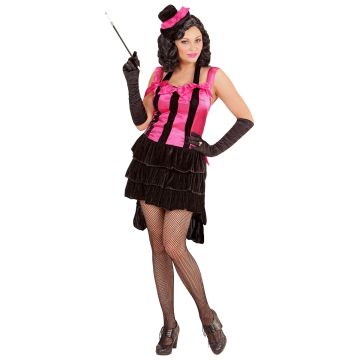 Burlesque diva kostyme med mini sidehatt