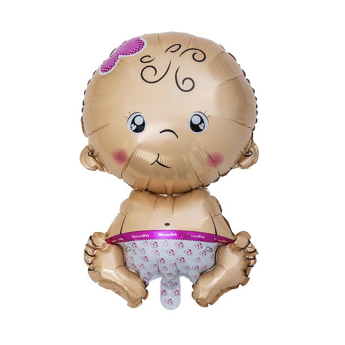 Baby jente folieballon 60 cm