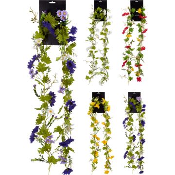 Kunstig blomsterguirlande 180 cm