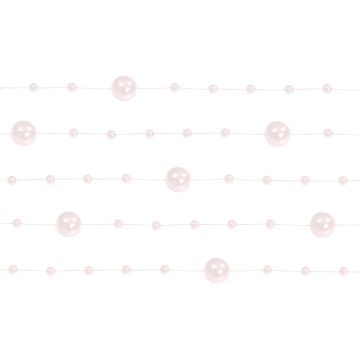 Lyserosa Perle Girlande 5x - 1,3 meter