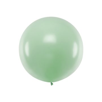 Kjempestor Pastell Pistacie Ballong - 1 Meter 
