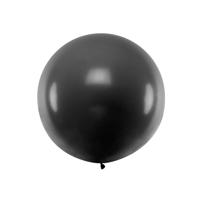Enorm svart ballong - 1 meter