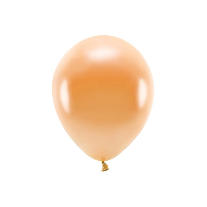 Metallisk Orange Ballongar 10x - 30 cm
