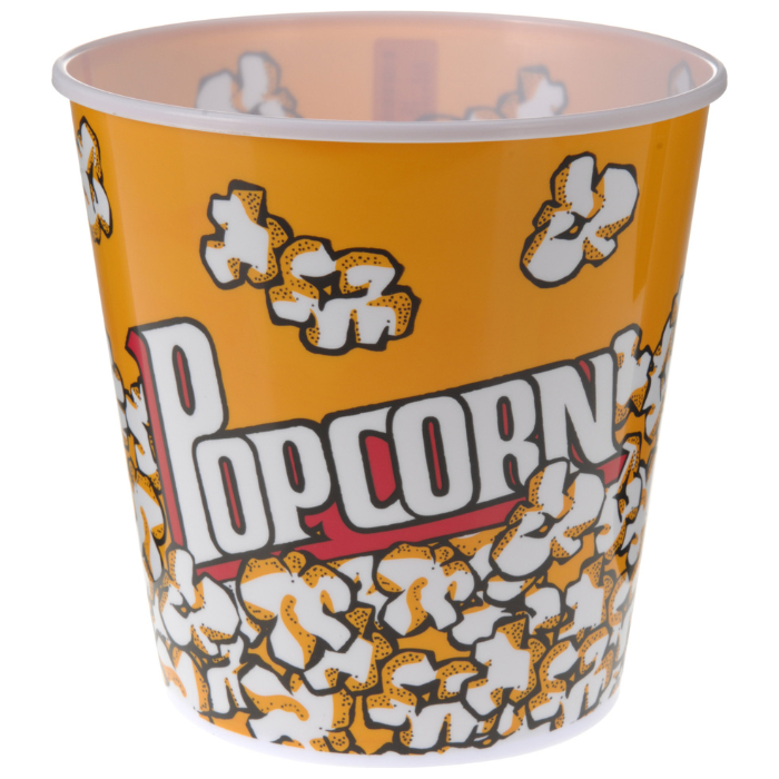 Popcornbøtt rund 2700 ml - 18x18 cm