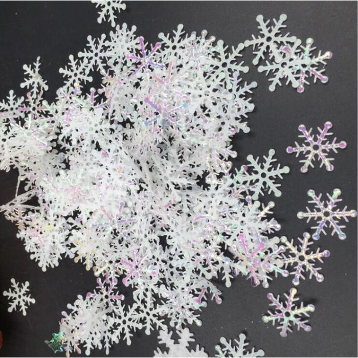 Snøfnugg konfetti krystall perlemor 300x 2 cm