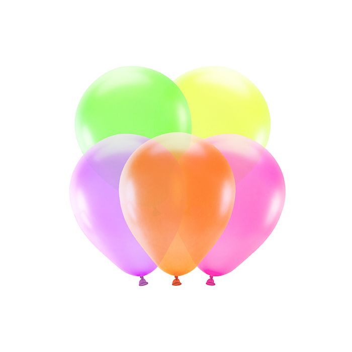 Neonballongar multifarga 5x