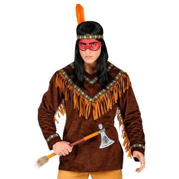 Indianerkostume med frynser og pannebånd