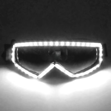 LED briller neon kvit